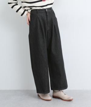 タックワイドパンツ(ブラック-F)