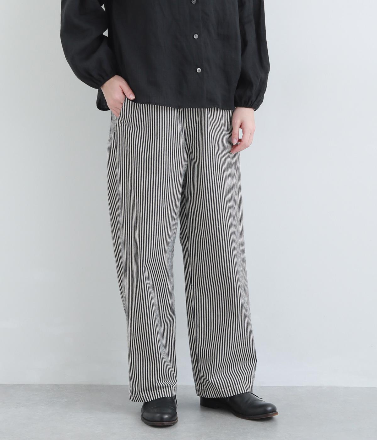 メイドインジャパンデニムイージーパンツ(ヒッコリー-F)