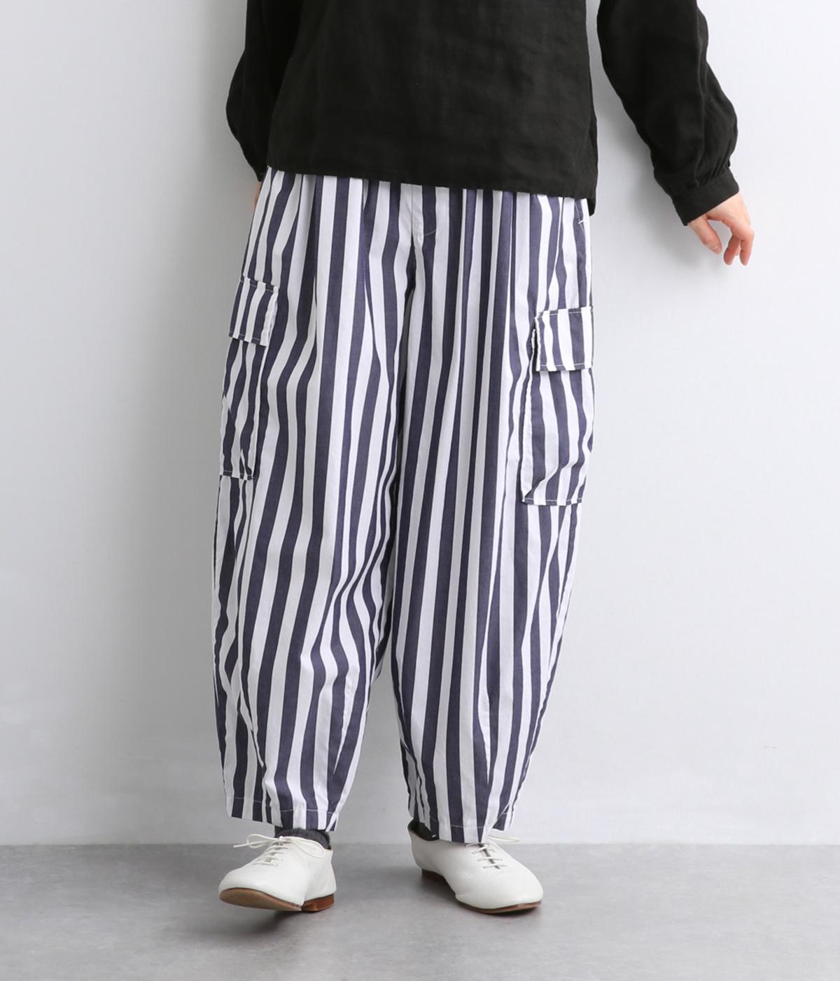 ミニタリーデザインカーゴパンツ(ストライプ-F)