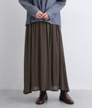 イペカvioletプリントイージースカート