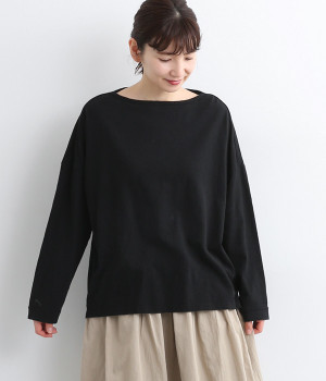 ラコット天竺ベースボールTシャツ(ブラック-ONESIZE)