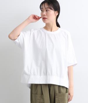 コットンラグラン切替Tシャツ(オフホワイト-ONESIZE)