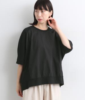 コットンラグラン切替Tシャツ(ブラック-ONESIZE)