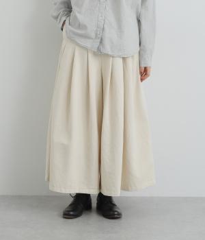 HAKAMAコットンワンウォッシュイージーパンツ(ナチュラル-ONESIZE)