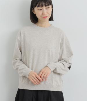 コットンエトワールデザインプルオーバー(オータム×ブラック-F)