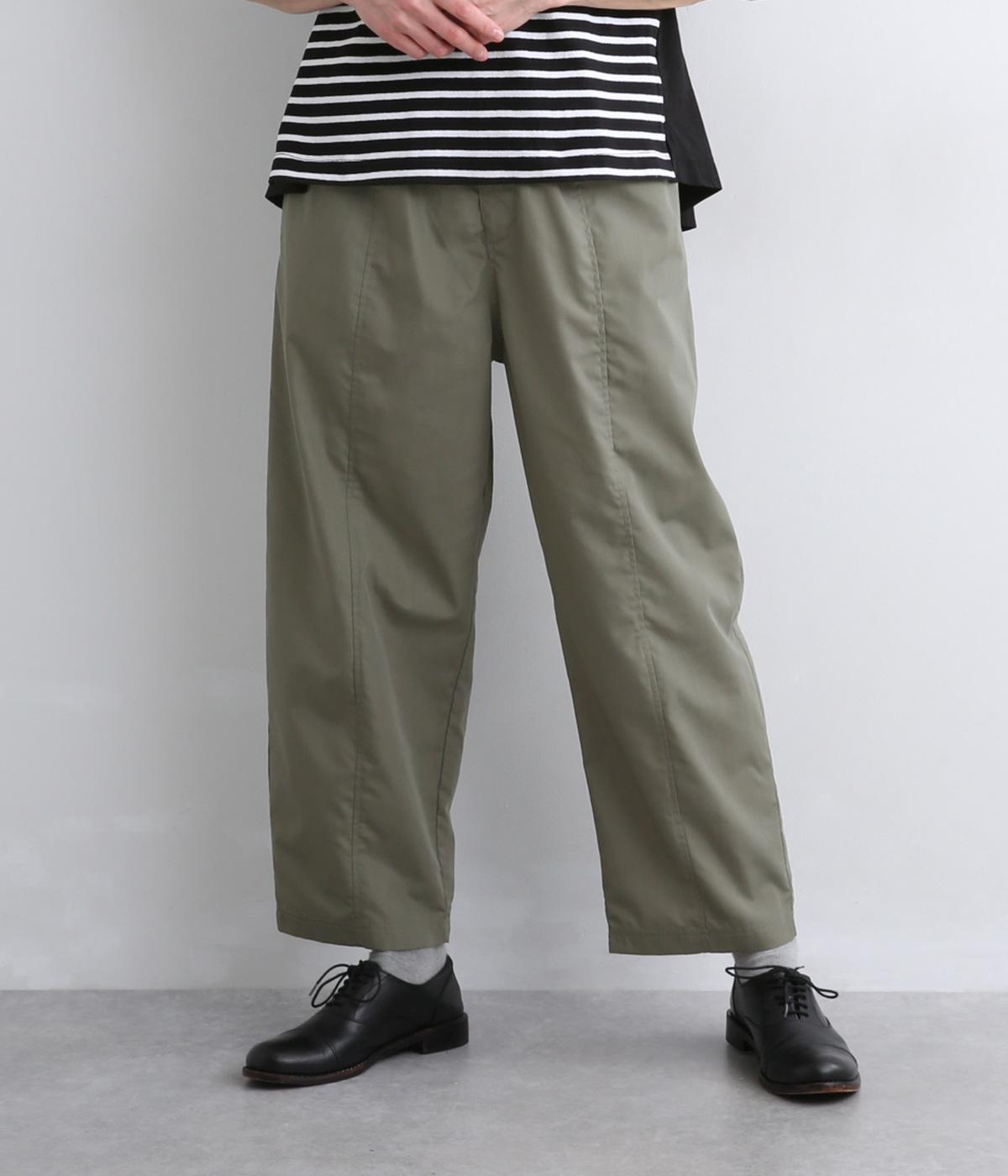 ECOPETブロードデザインコクーンパンツ(カーキ-F)