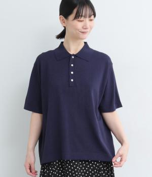 コットンエステルハイゲージニットプルオーバー