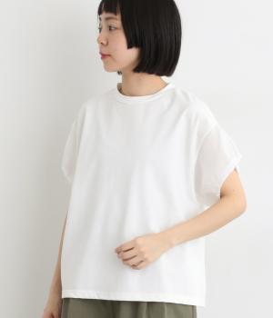 コットンコーマ天竺コンビデザインプルオーバー(オフホワイト-F)