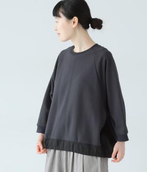 カノコ×タイプライターコンビデザインプルオーバー(チャコール-F)