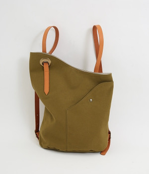 アシンメトリーリュック(オリーブ-ONESIZE)