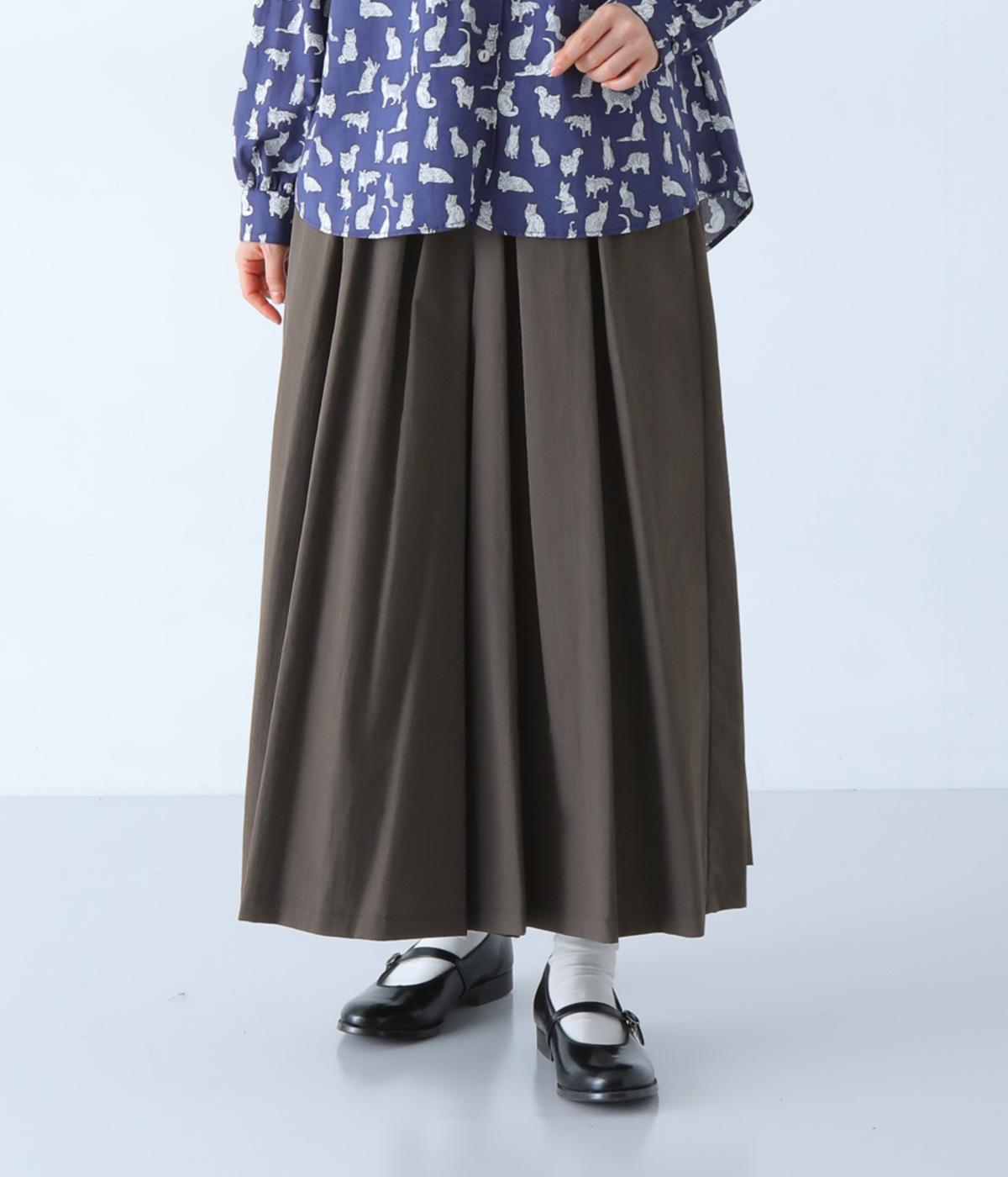 キュロットスカート(チャコール-F)