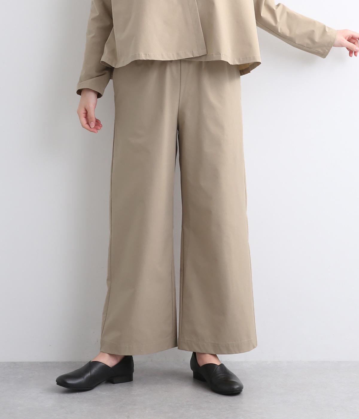 撥水アクティブストレッチイージーパンツ(ベージュ-F)