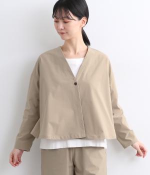 撥水アクティブストレッチフレアはおりブラウス