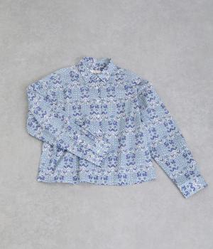 リバティコットン　ボックスシャツ