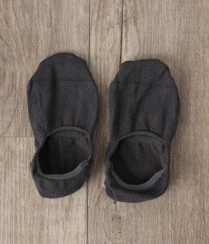 ハイツイストコットンフットカバー(チャコール-ONESIZE)