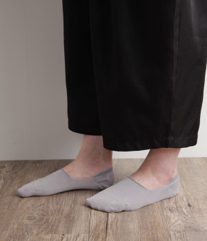 ハイツイストコットンフットカバー(ライトグレー-ONESIZE)