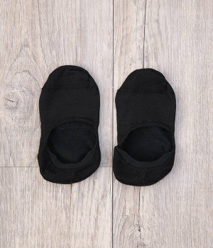 シルクフットカバー(ブラック-ONESIZE)