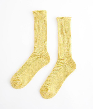 ヘンプコットンリブソックス(ヴィンテージイエロー-ONESIZE)