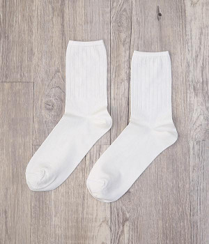 シルクスムースソックス(オフホワイト-ONESIZE)