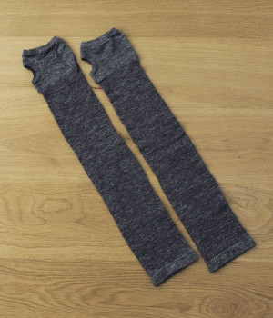 リネンアームカバー(ネイビー-ONESIZE)