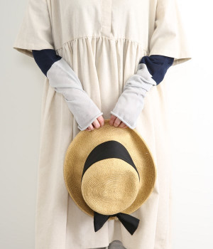 アイスコットンガーゼアームカバー(インクブルー-ONESIZE)