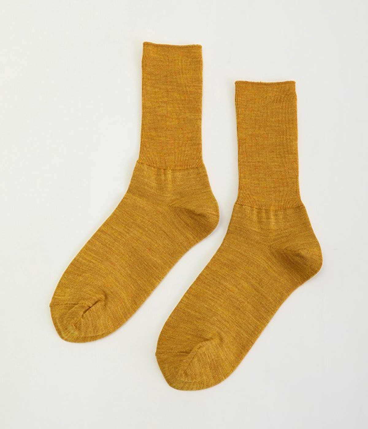 メリノウールリブソックス(アンバー-ONESIZE)