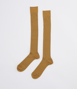 シルクリブハイソックス