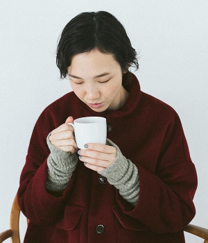 アルパカウールアームレッグウォーマー(ライトグレー-ONESIZE)