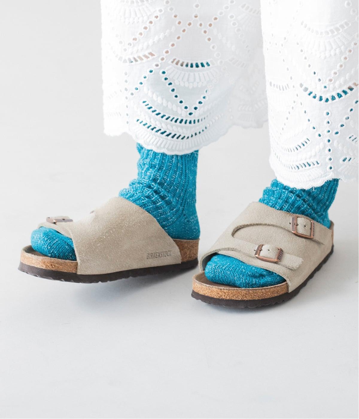 ヘンプコットンリブソックス【シーズンカラー】(シーガルズブルー-S)