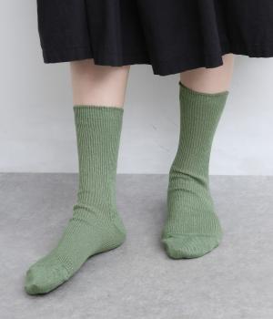 ベルギーリネンリブソックス【シーズンカラー】