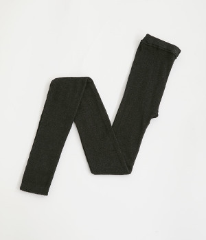 オーガニックコットンリブレギンス(チャコール-ONESIZE)