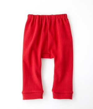 ベアテレコレギンスサルエルパンツ(レッド-70)