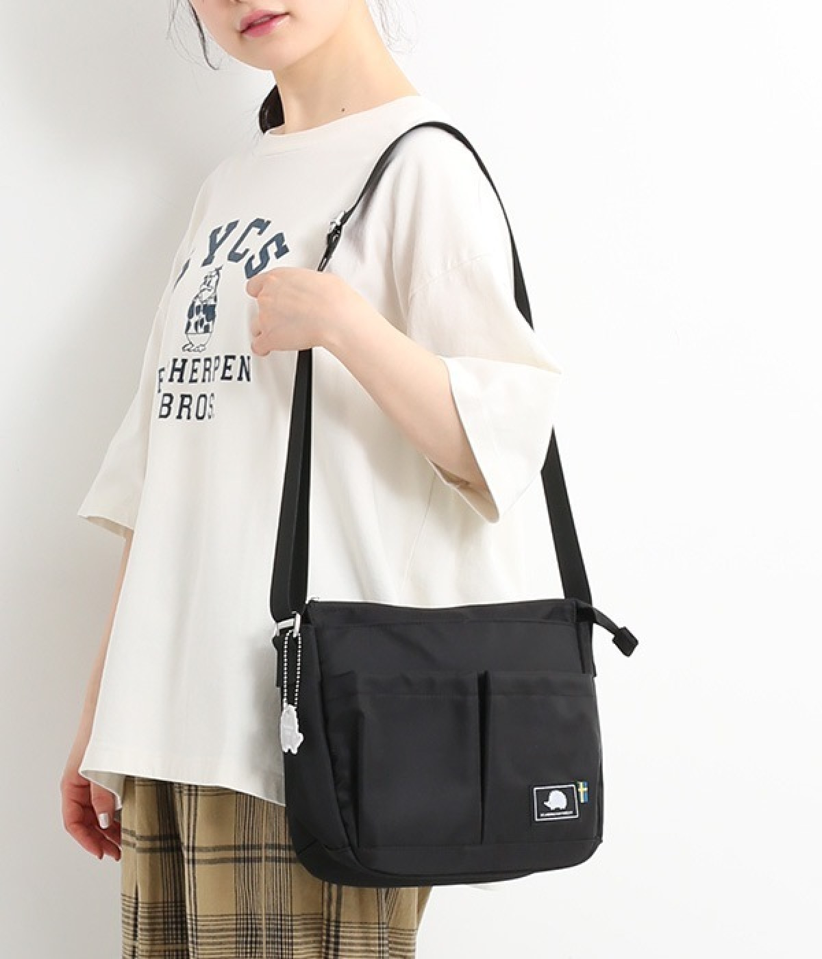 多機能ショルダーバッグ(ブラック-ONESIZE)