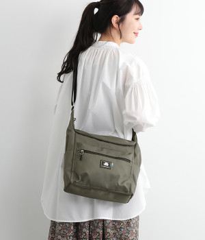 ビッグショルダーバッグ(チャコール-ONESIZE)