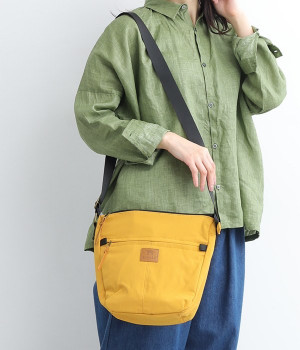 台形ショルダーバッグ(イエロー-ONESIZE)