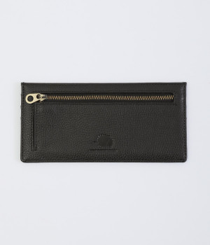 本革スリム長財布(ブラック-ONESIZE)