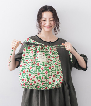 巾着トートバッグ(アイボリー/lingon-ONESIZE)