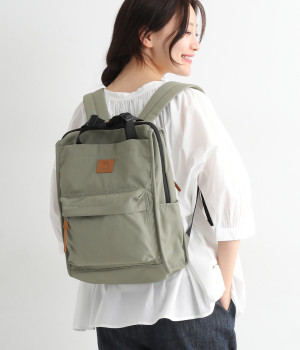 撥水2wayトートリュック(セージグリーン-ONESIZE)