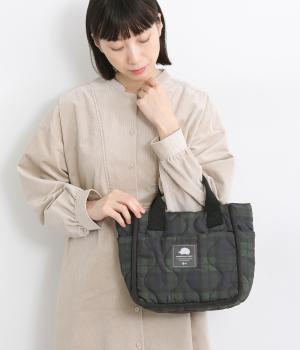 キルティングトートバッグ(グリーン-F)