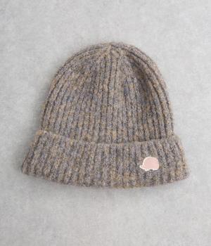 刺繍ニット帽(ミックスベージュ-F)