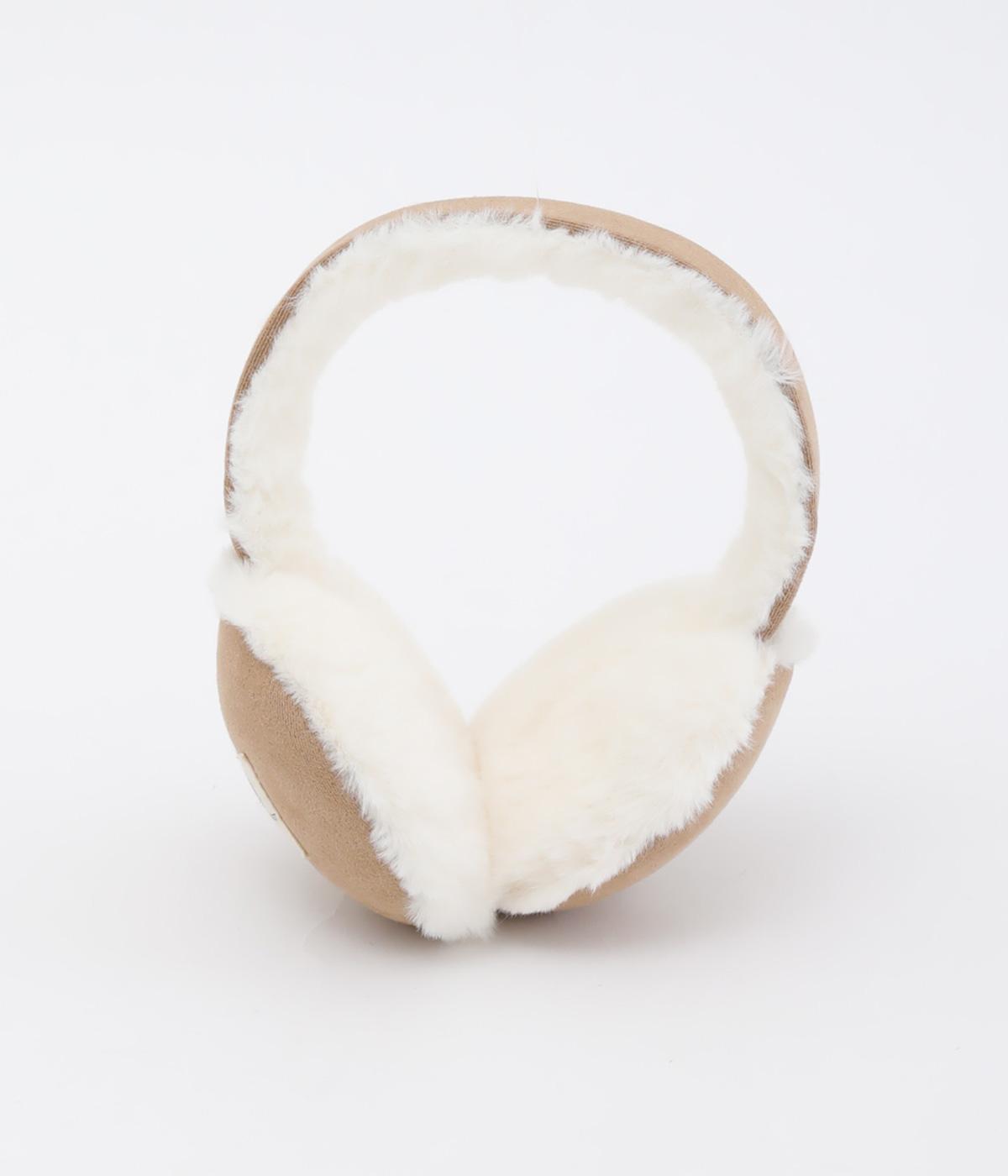 スエード調イヤーマフ(ベージュ-F)