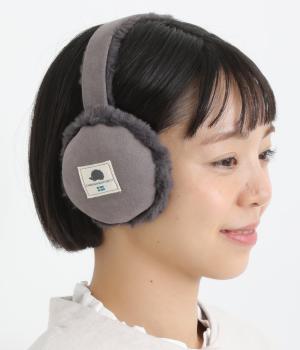 スエード調イヤーマフ(グレー-F)