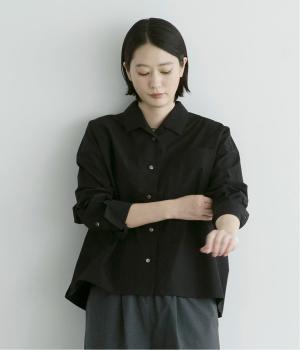 オーガニックコットンタイプライターシャツ（ブラック・F）