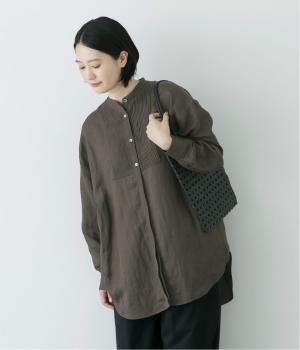 ピンタックロングシャツ