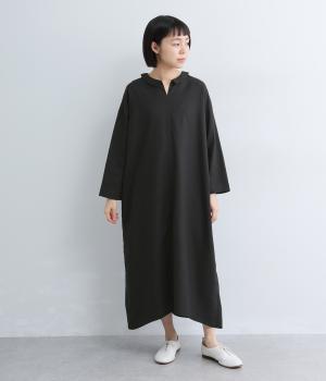 テンセルスラブポプリン　ワンピース(ブラック-F)