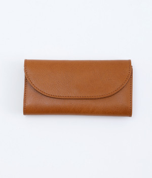 ぴったりフラップロングウォレット(ブラウン-ONESIZE)