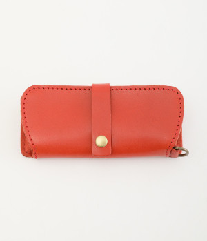 ジーンズ　メガネケース(レッド-ONESIZE)