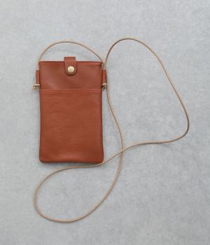 ヌメシュリンクポシェット(レッド-F)