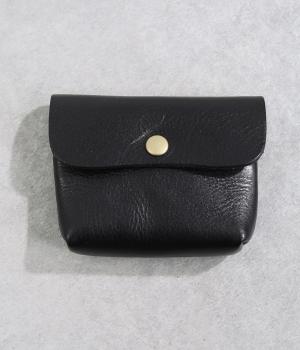 ヌメシュリンクヒップミニウォレット(ブラック-F)