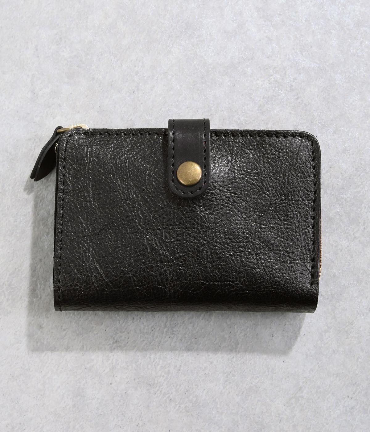 コルドL字2つ折れウォレット(ブラック-F)